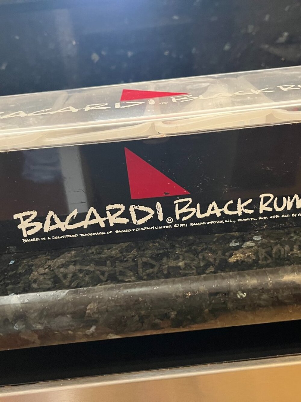 Baccardi Rum Plastic Garnish/Condiment Tray